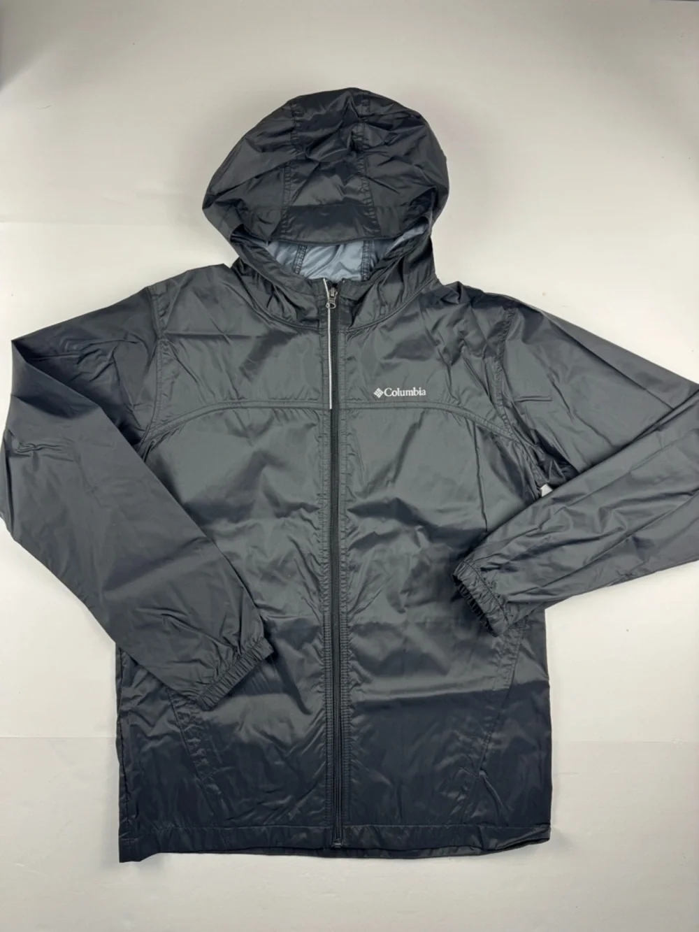 Columbia Black Kids' Hooded Windbreaker Jacket